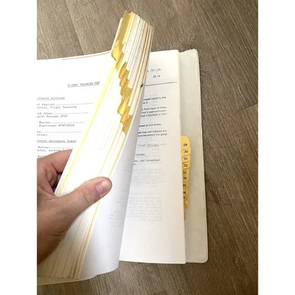 Northwest B747 Flight Crew‎ Training Manual Binder Original Set 2 80s 90s NWA - Picture 7 of 15